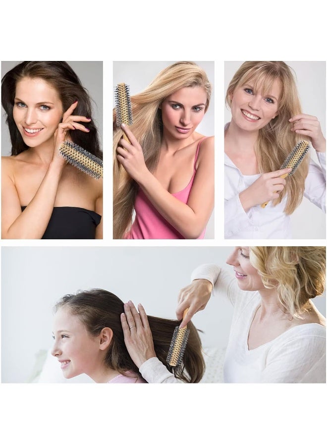 MOMENT 2Pcs Wet Hair Brush Bamboo Detangling Brush Natural Wooden Paddle Organic Brush For Women Men Kids Scalp Massage Anti-Static, Reducing Hair Breakage Adding Shine - Image 5