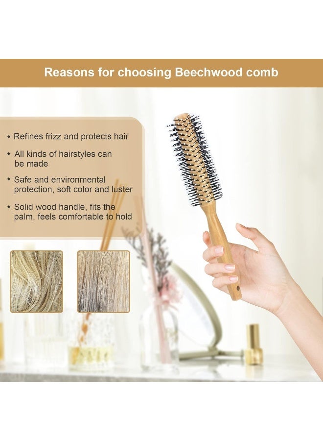 MOMENT 2Pcs Wet Hair Brush Bamboo Detangling Brush Natural Wooden Paddle Organic Brush For Women Men Kids Scalp Massage Anti-Static, Reducing Hair Breakage Adding Shine - Image 4