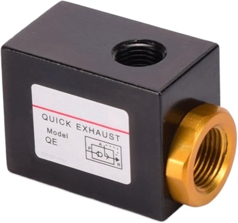 Quick Exhaust Valve One Way 2 Ports Directional Control Air Working Medium Size QE 03 - Image 1