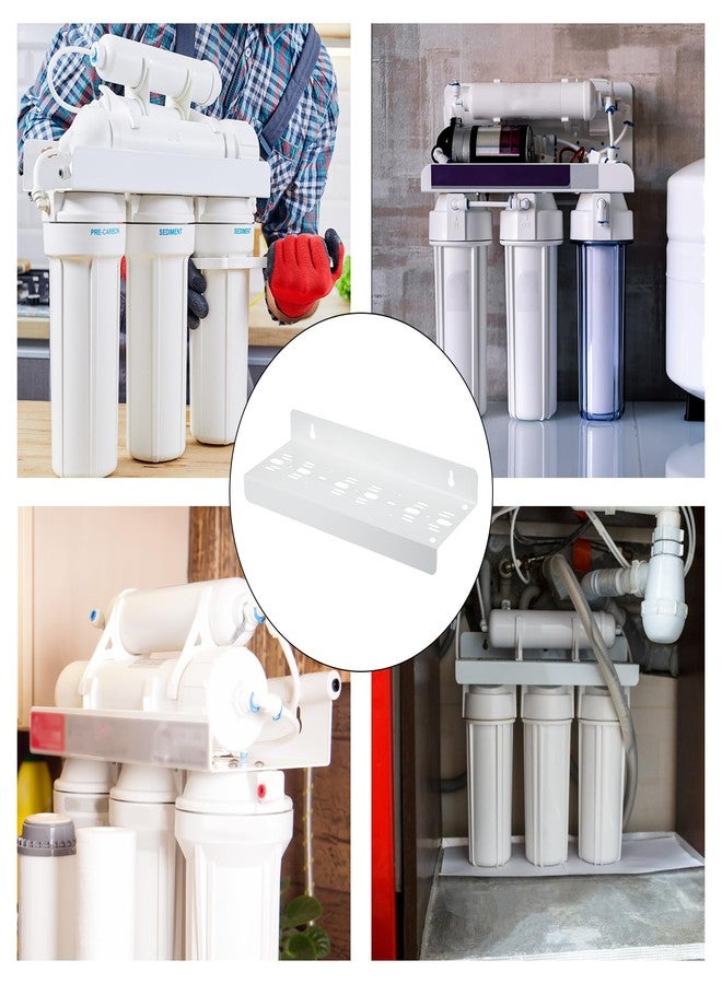 MECCANIXITY Water Filter Housing Bracket for 10 Inch 3 Stage Whole House Mounting Bracket for Kitchen White - Image 5