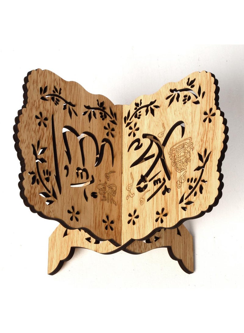 Wooden Quran Holder Log Color  - Image 3