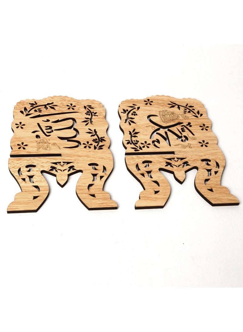 Wooden Quran Holder Log Color  - Image 4