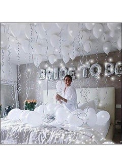 يوكو تايم بالونات لاتكس 100 بالونة بيضاء مقاس 30.48 سم  - Image 5