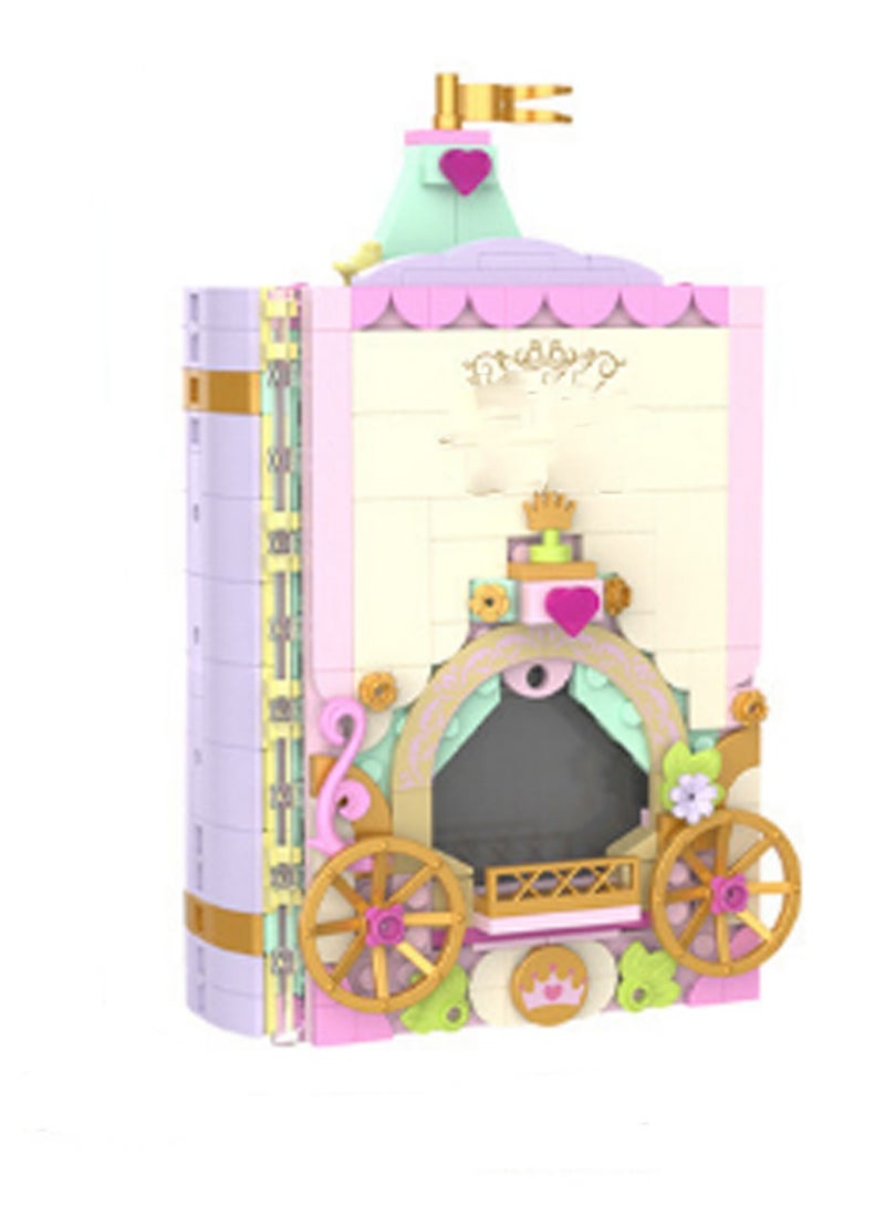 Pink Photo Album Model Set Building Blocks Creative Diy Assembly Simulation Building Assembly Toys Children Adult Home Decoration - Image 1