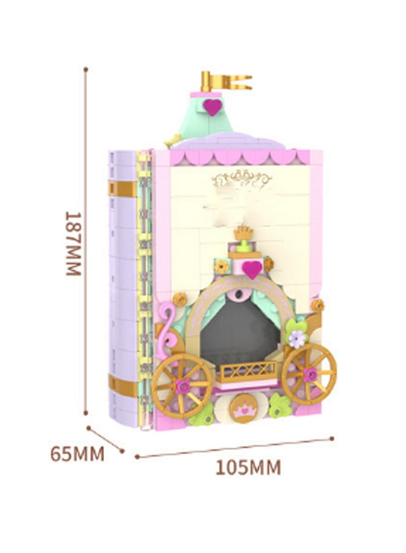 Pink Photo Album Model Set Building Blocks Creative Diy Assembly Simulation Building Assembly Toys Children Adult Home Decoration - Image 2