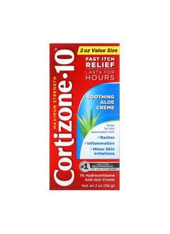 Cortizone 10 Maximum Strength Soothing Aloe Creme 2 oz 56 g  - Image 1