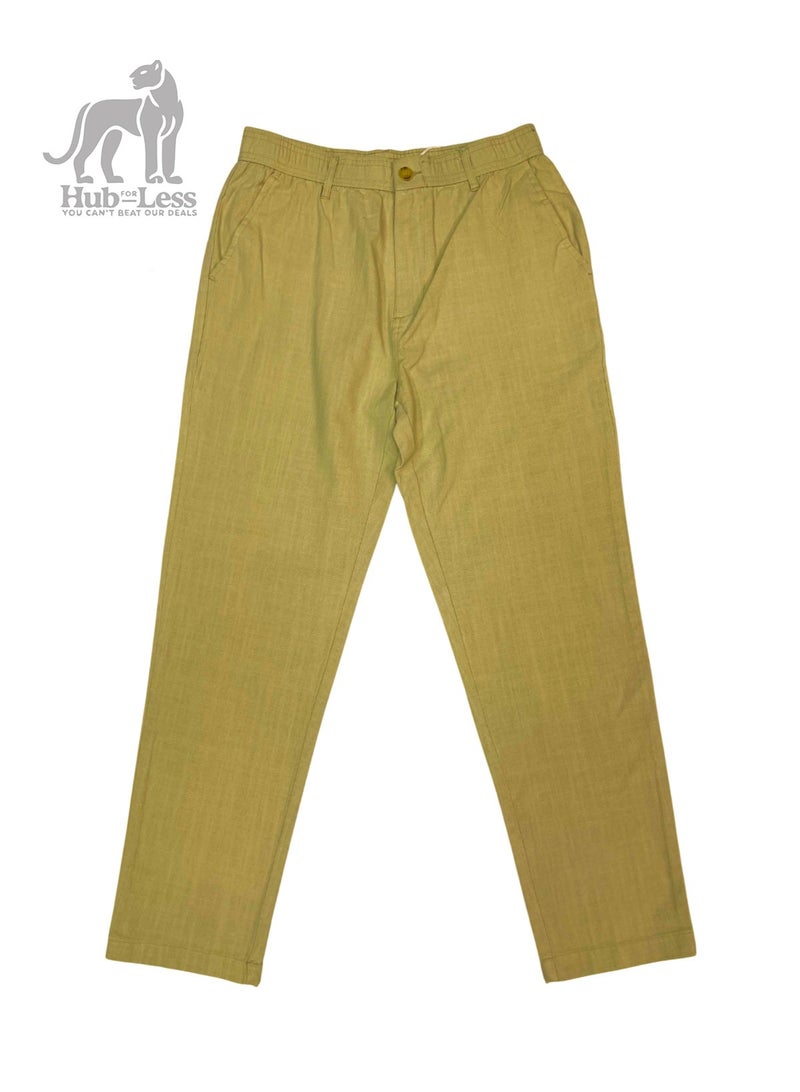 Men’s Relaxed Fit Linen Pants – Pure Linen with Clean Finish