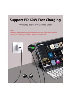 Digipace USB C to 3 5mm Headphone and Charger Adapter 2 in 1 USB C to 3 5mm Aux Headphone Jack with 60w Pd Fast Charging Dongle Compatible  - Image 3
