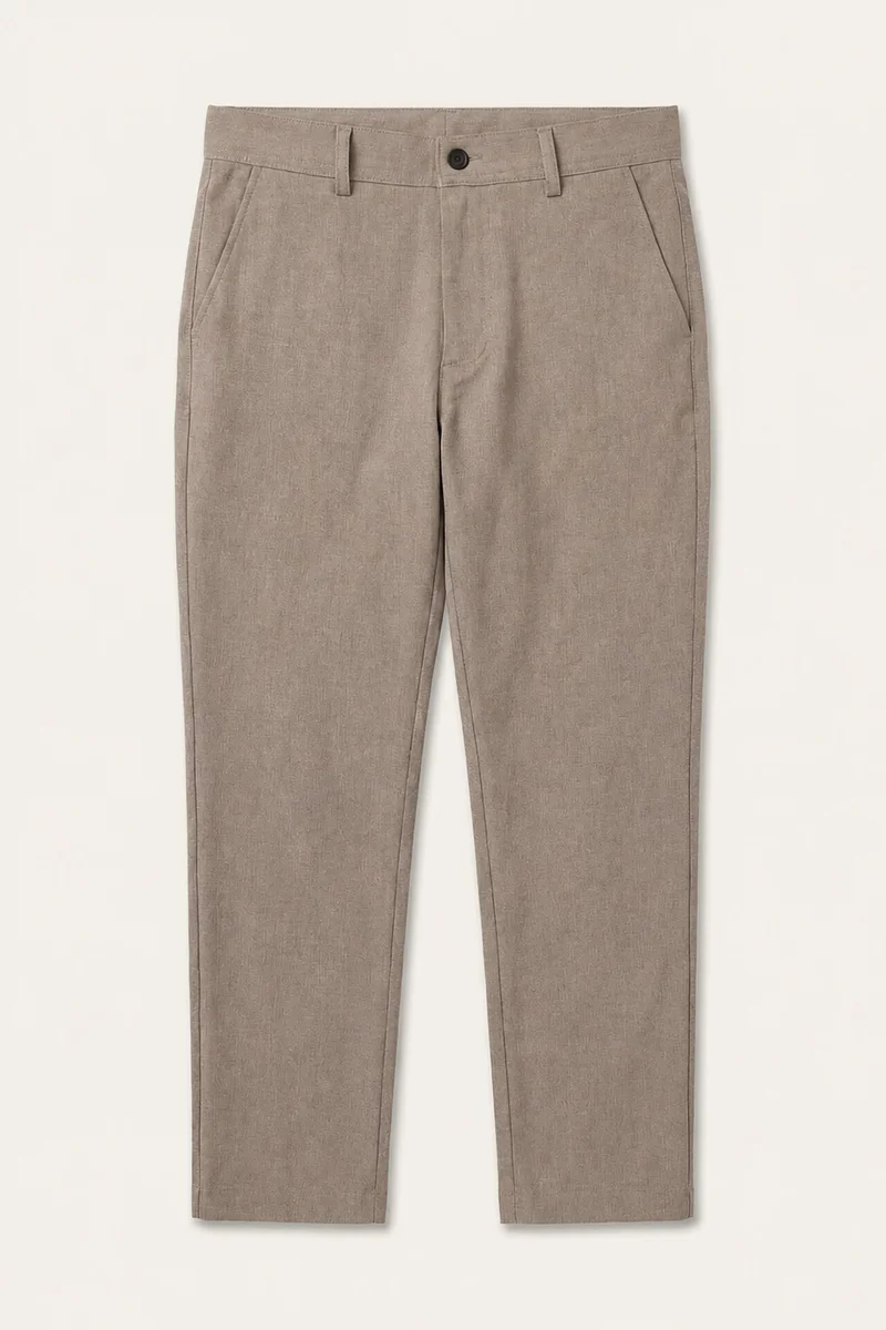 Tailored Fit Regular Hem Three Pockets Trousers