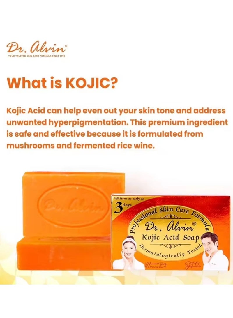 دي آر. ألفين دكتور ألفين صابون حمض الكوجيك 135 جرام - Image 3