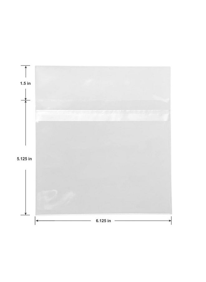 Progo Cd Jewel Case Sleeves 6 1/8 X 5 1/8 Inches Crystal Clear Selfseal Resealable Opp Cellophane Poly Bags 100 Pieces. Food Grade Fits One 10.4Mm Standard Cd Jewel Cases And More.  - Image 2