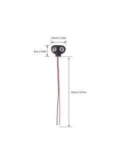 The Bros 9V Battery Connector Clip with Lead Cord and Wires Holder – Secure Power Transfer for Electronics for a wide range of electronic projects, experiments, and DIY applications (10 PCS)  - Image 3