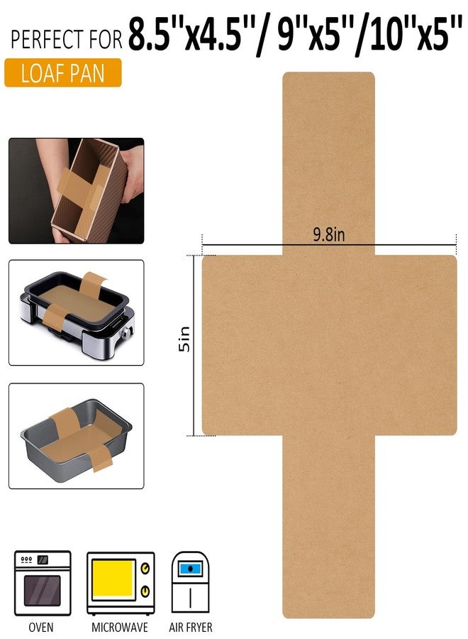 Numola Parchment Paper Loaf Pan Liners, Non-Stick Baking Paper Sheets for 8.5x4.5/ 9x5/10x5 Inch Pans, Double-Sided Unbleached Easy-Release Paper for Banana Bread, Meatloaf, Toast-100 Pack - Image 2