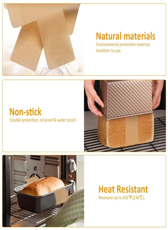 Numola Parchment Paper Loaf Pan Liners, Non-Stick Baking Paper Sheets for 8.5x4.5/ 9x5/10x5 Inch Pans, Double-Sided Unbleached Easy-Release Paper for Banana Bread, Meatloaf, Toast-100 Pack - Image 3