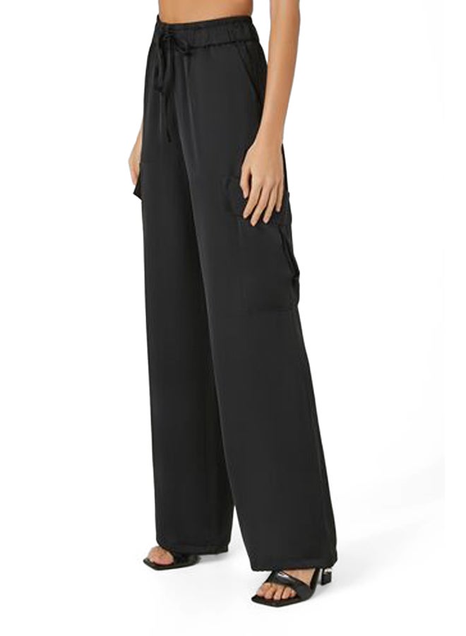 FOREVER 21 Satin Cargo Drawstring Pants - Image 3