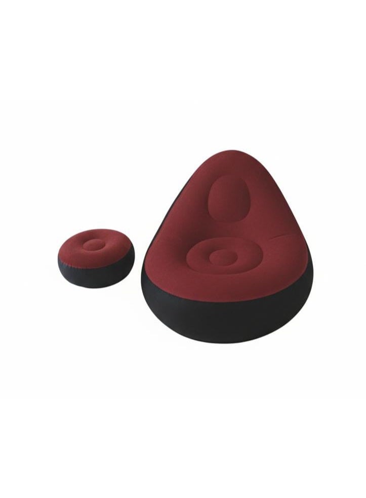 Spaceshoop Inflatable Recliner Sofa for Ultimate Relaxation Chair Footstool with Household Air Pump - Image 1