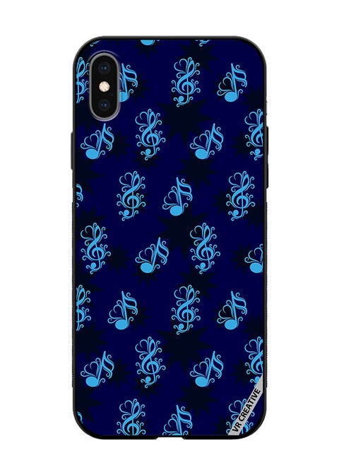 Protective Case Cover For Apple iPhone XS Max Music Pattern Design Multicolour