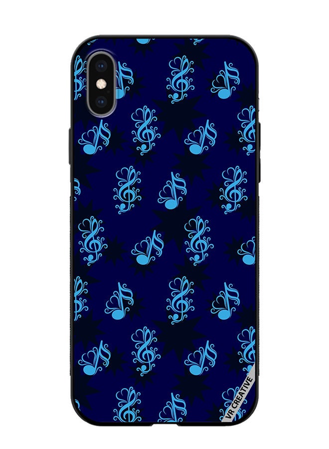 Protective Case Cover For Apple iPhone XS Max Music Pattern Design Multicolour