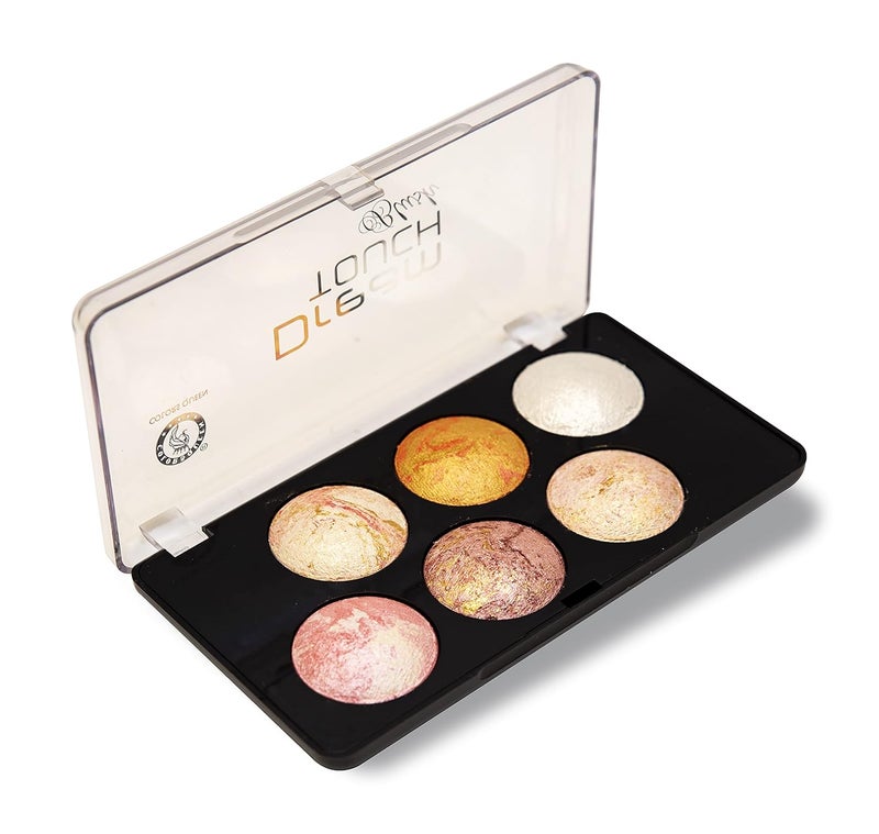 COLORS QUEEN Colors Queen Dream Touch Blusher  Highlighter Palette  Shimmery Finish Highly Pigmented  Blendable Shades  Lightweight  Long Lasting Multicolour Blusher Palette for Face Makeup Multicolor 02 18g - Image 1