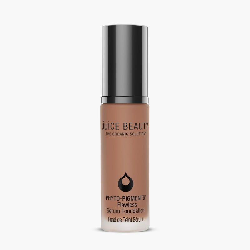 Juice Beauty PhytoPigments Flawless Serum Foundation 23 Medium Tawny 30 mL MediumtoFull LongLasting Coverage Reduces Look of Wrinkles Pores Vegan Cruelty Free