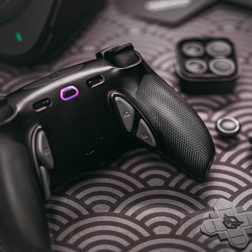 HEXGAMING PHANTOM Pro Controller with 4 Remappable Buttons, 6 Remapping Profiles, 8 Interchangeable Analog Stick, and Adjustable Triggers Compatible with ps5, PC, Mobile - Hall Effect Shadow Gray - Image 3