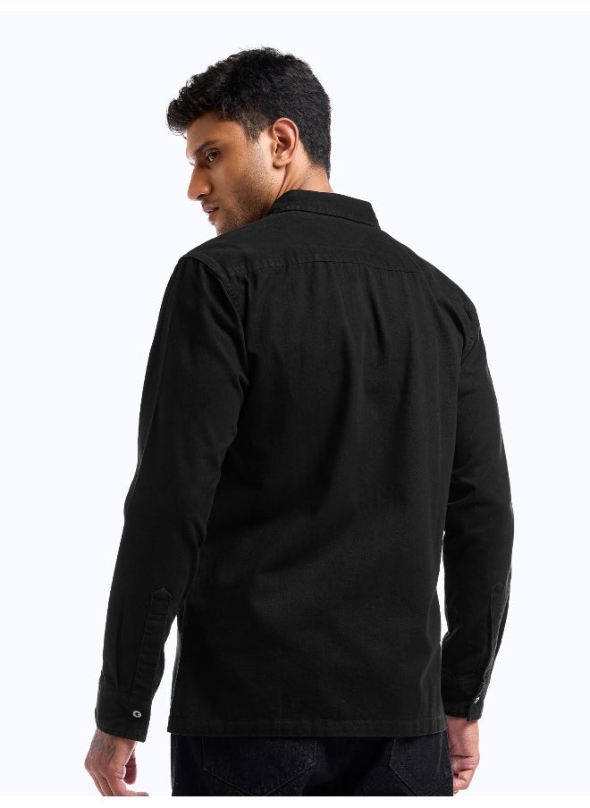 Beyoung Black Utility Pockets Shirt for Men  - Image 4