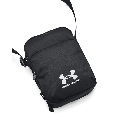 UNDER ARMOUR حقيبة كروس بودي لاودون لايت من أندر أرمور للجنسين، (001) أسود / أبيض، مقاس واحد يناسب معظم الأحجام - Image 1
