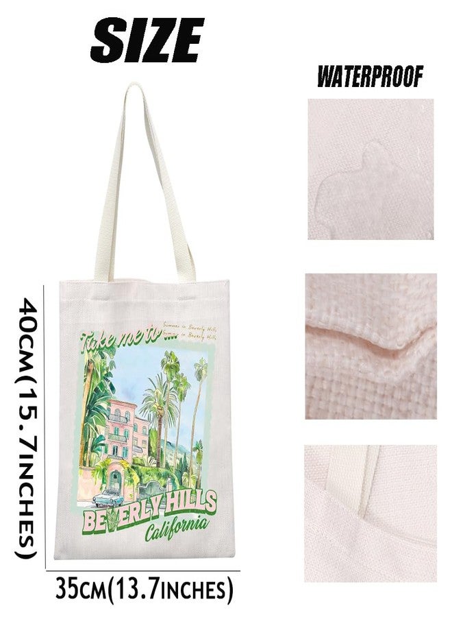 MEIKIUP California Beverly Hills Shoulder Bag Take Me To Beverly Hills Tote Bag California Trip Gift Beverly Hills Gift (Take Me To Beverly TB) - Image 4