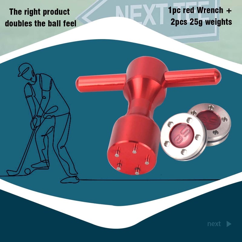 Hi-Star 2Pcs Golf Custom red Weights + Red Wrench for Titleist Scotty Cameron Putters - Image 3
