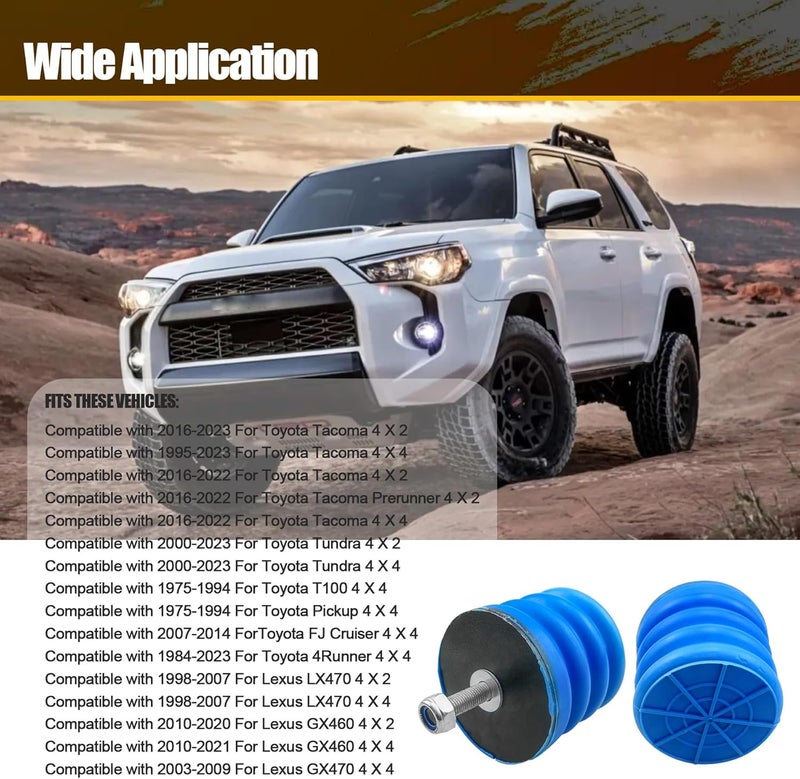 Sxqddz SSF-604-40 Air Helper Springs for Toyota Tacoma, Tundra, T100, and FJ Cruiser - 2PCS - Image 3