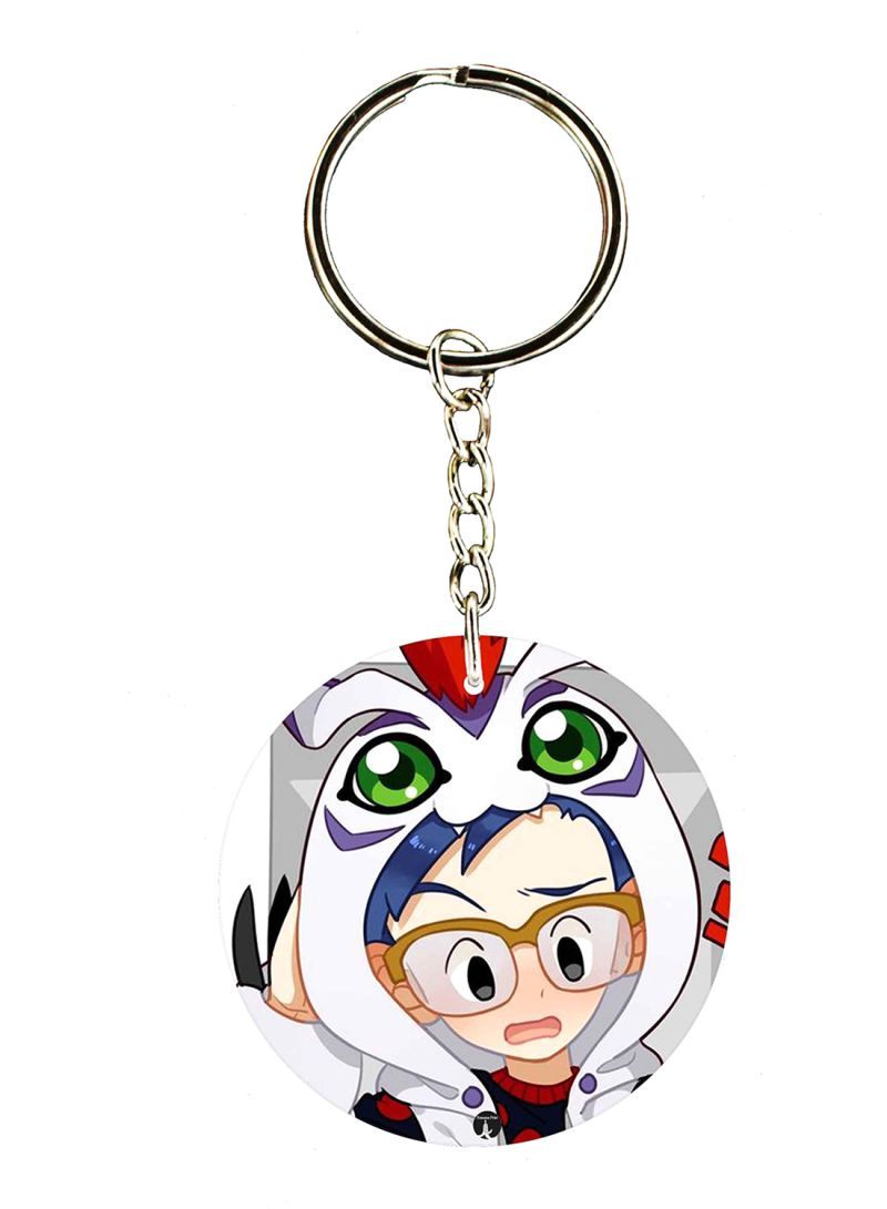 RKN The Anime Digimon Double Side Printed Keychain