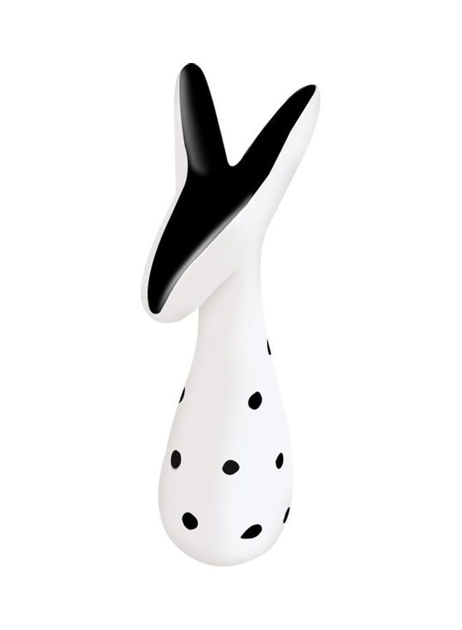 NIBEMINENT Animal Shaped Latex Chew Toy White/Black 15x4.5x5cm - Image 2
