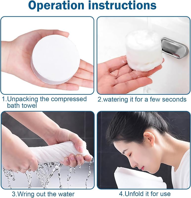 YAVRIXZ Cotton Soft Wet Towel Body Compressed Women and Men Soft Cotton Bath Towels for Home Hospital Hotel - Image 3