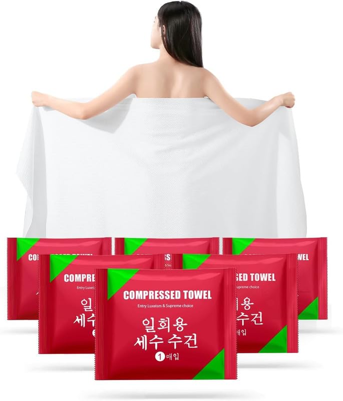 YAVRIXZ Cotton Soft Wet Towel Body Compressed Women and Men Soft Cotton Bath Towels for Home Hospital Hotel - Image 1