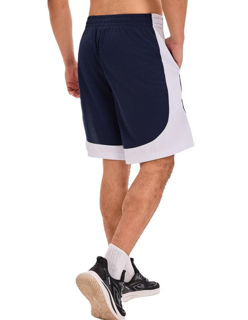 OYGSieg 6 Pack Mens Mesh Athletic Basketball Shorts Gym Shorts with Pockets, Quick Dry Workout Running Shorts Casual for Men L - Image 4
