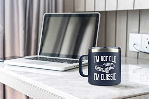 AMAZPRINTS Gifts for Dad from Daughter, Son, Kids on Fathers Day, Christmas - Grandpa Gifts for Christmas - Birthday gifts for Grandpa - Dad Birthday gifts - Funny Mug 14oz, Navy Insulated Stainless Steel - Image 4