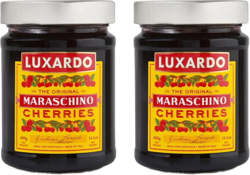 Luxardo Gourmet Maraschino Cherries - 400g Jar - 2 Pack - Image 1