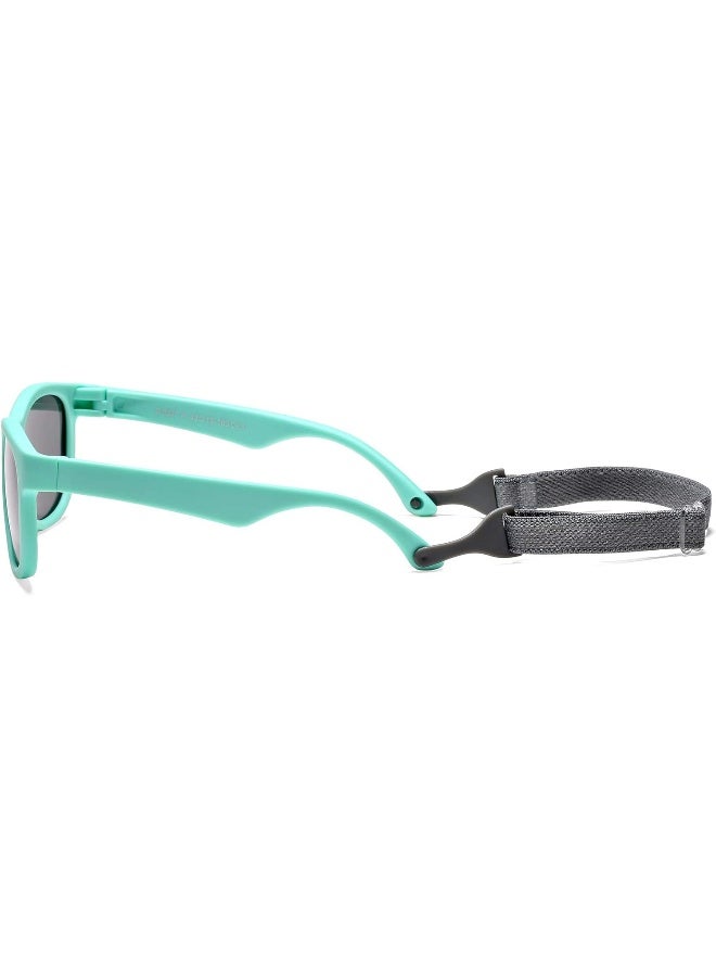 COASION COASION Flexible Polarized Baby Sunglasses with Strap Adjustable for Toddler Newborn Infant 0-24 Months  - Image 4