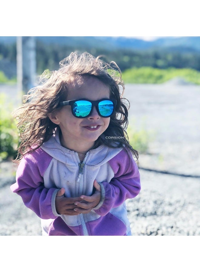 COASION COASION Flexible Polarized Baby Sunglasses with Strap Adjustable for Toddler Newborn Infant 0-24 Months  - Image 3