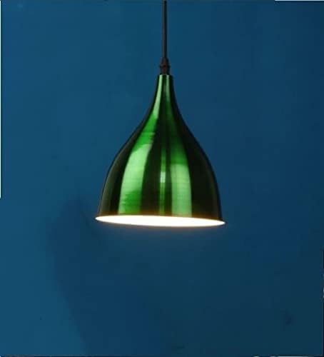 kinis Decorative Hanging Lamp/Pendant Lamp/Ceiling Light to Décor Home/Living Room/Bedroom/Office/Dining/Cafe/Restaurants, Plain 6 Inch, Green (Pack of 1, with Bulb) - Image 2