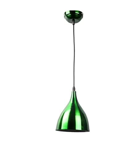 kinis Decorative Hanging Lamp/Pendant Lamp/Ceiling Light to Décor Home/Living Room/Bedroom/Office/Dining/Cafe/Restaurants, Plain 6 Inch, Green (Pack of 1, with Bulb) - Image 4