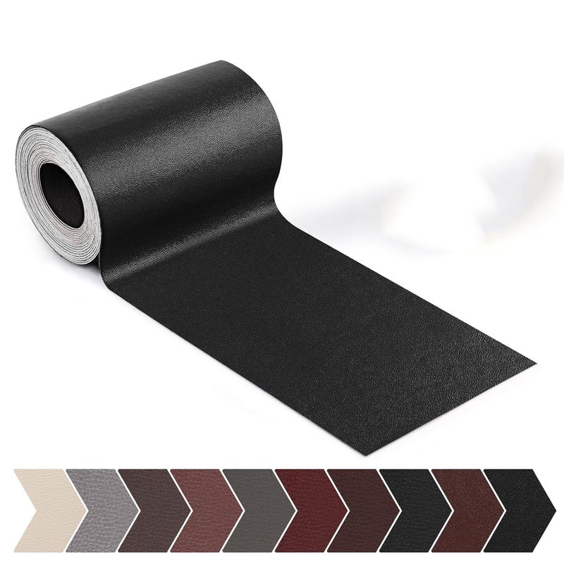 HZYH Self Adhesive Leather Repair Tape 3×60 in Waterproof Patch for Sofa Car Seat Furniture Vinyl Repair Easy Cut Apply - Image 1