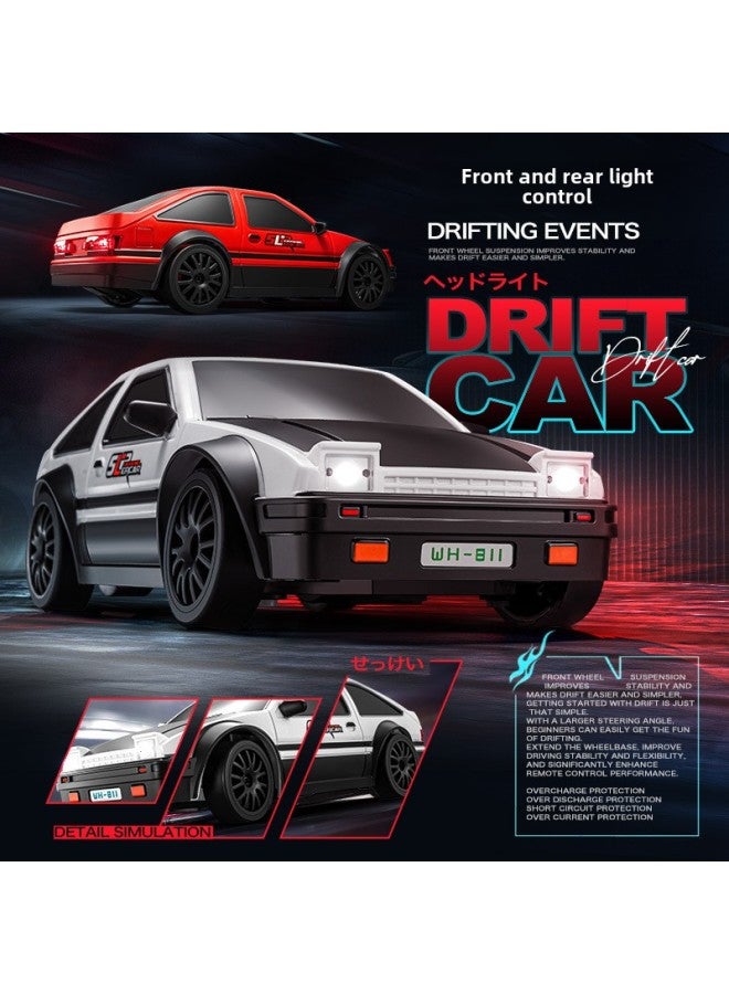 1:24 High-speed Four-wheel Drive Remote Control Car 2.4g Remote Control Simulation Drift Racing Children's Toy Car Model Wholesale-color:1:43【black Wild Horse】  - Image 4