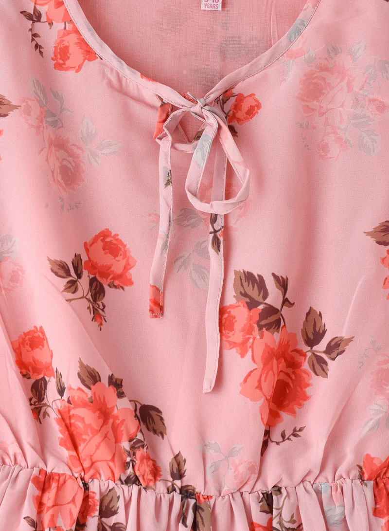 Jelliene Tween Trends: Floral Crush Dress Breezy Style & Effortless Confidence