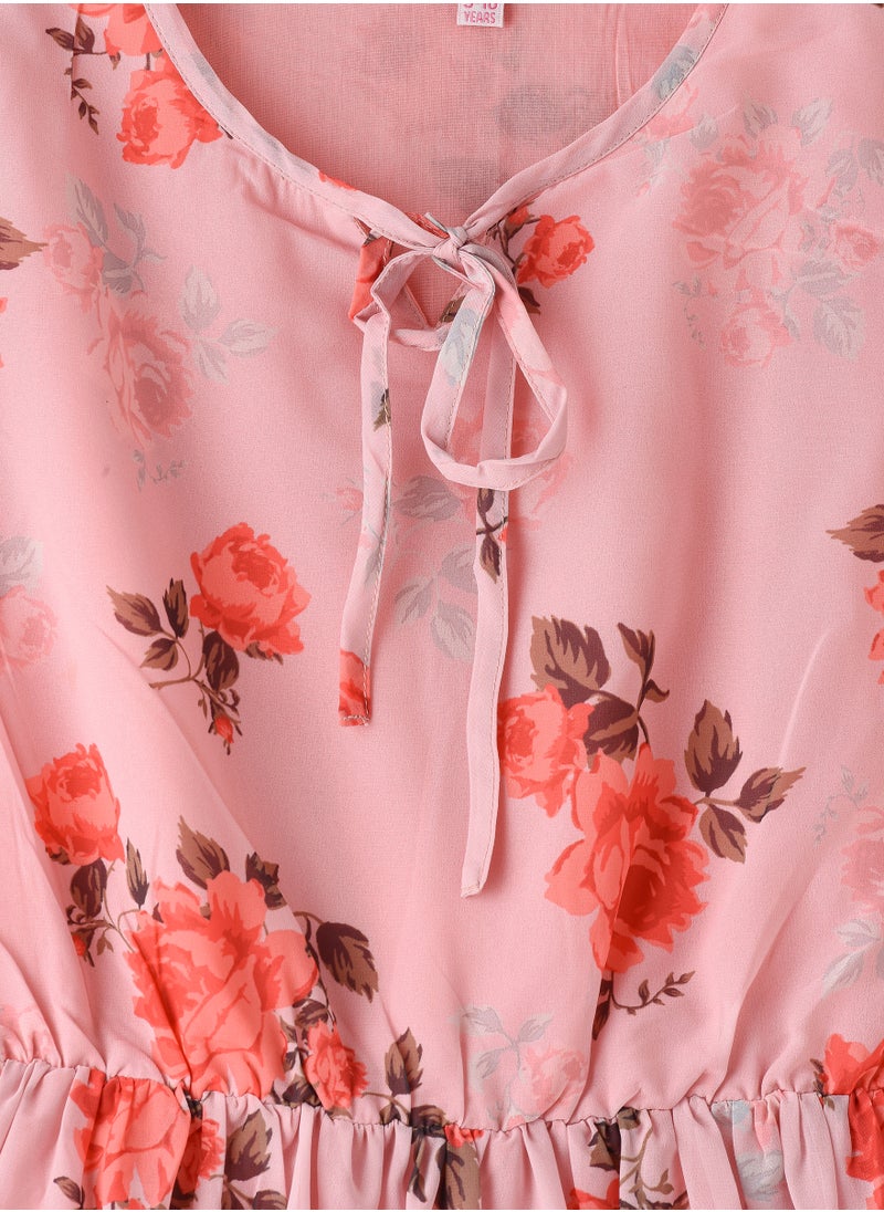 Jelliene Tween Trends: Floral Crush Dress Breezy Style & Effortless Confidence  - Image 3