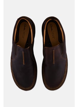 clarks Men Standard Fit Nature 5 Walk Slip On Casual Shoes, Brown  - Image 3
