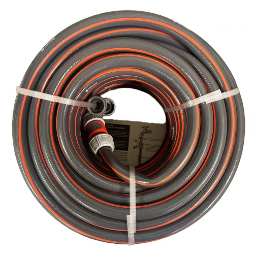 GARDENA (39100) 100 Foot 5/8" Heavy-Duty Quick Connect Hose, Heavy-Duty 5-Ply Design, Includes Quick Connectors and Adadpters, Kink-Resistant - Image 3