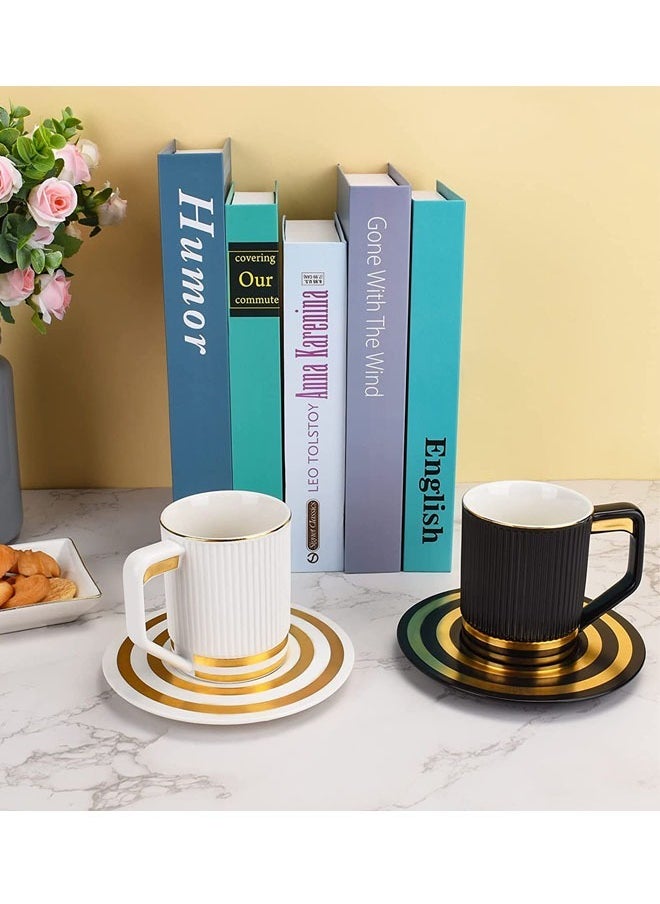 KLNAMAEAAN - Set of 3 Ergonomically Designed Fade-Proof Comfortable Grip Cup And Saucer - Image 1