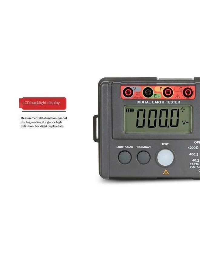 UT522 اختبار مقاومة الأرض قياس مقاومة الأرض 0 ~ 4000Ω 0 ~ 400 فولت 50 هرتز/60 هرتز عدد 4000
