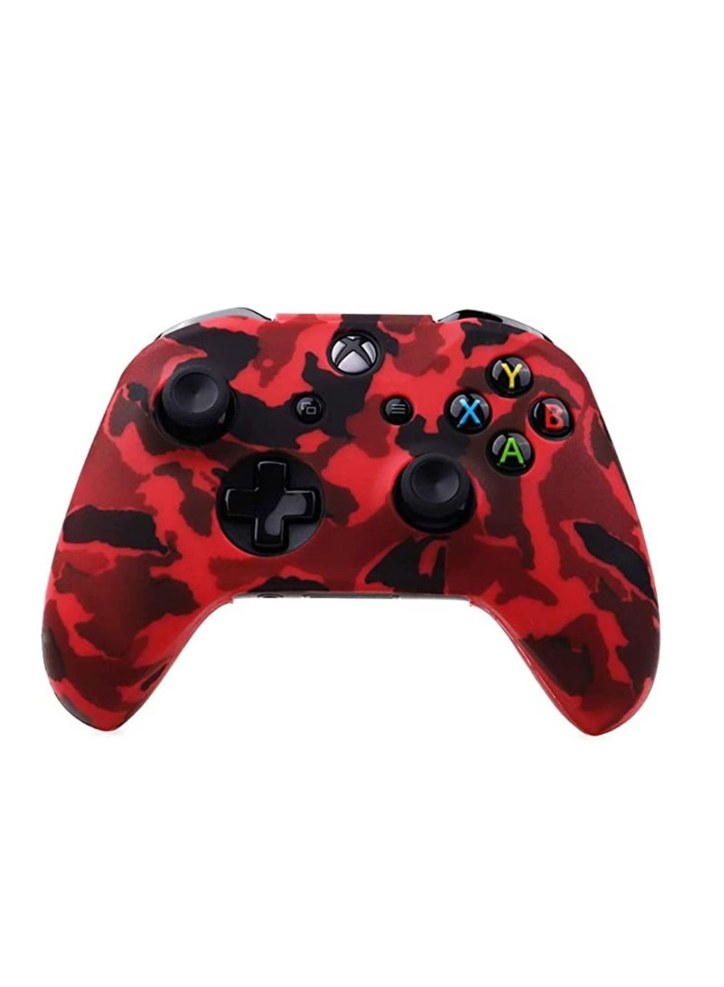 Water Transfer Printing Camouflage Silicone Cover Skin Case for Microsoft Xbox One X & Xbox One S Controller - Image 1